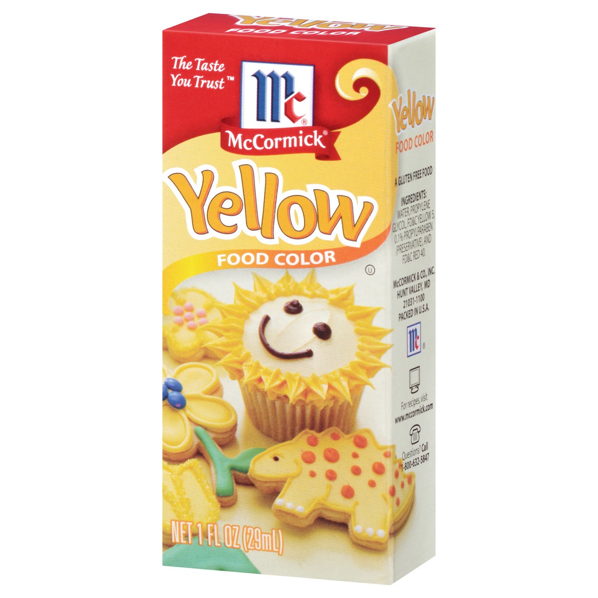 slide 8 of 9, Mccormick Yellow Food Color Yellow, 1 fl oz