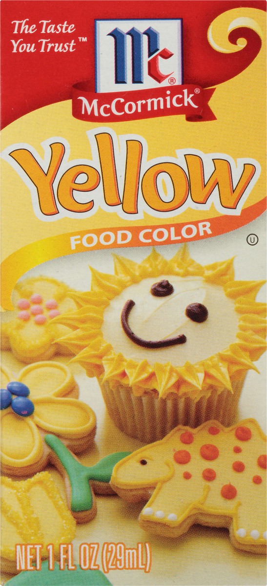 slide 5 of 9, Mccormick Yellow Food Color Yellow, 1 fl oz