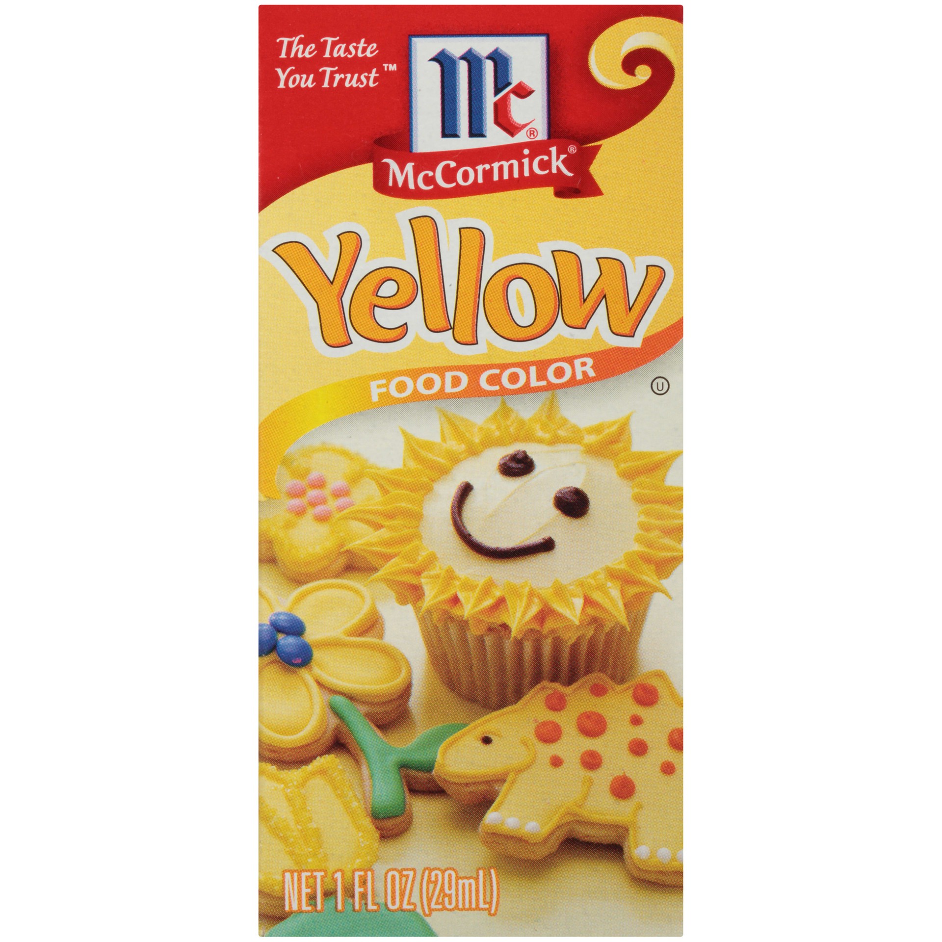 slide 1 of 9, Mccormick Yellow Food Color Yellow, 1 fl oz