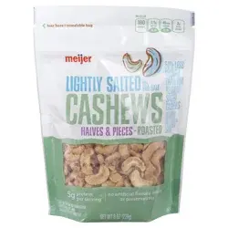 Meijer Lightly Salted Cashews Halves & Pieces