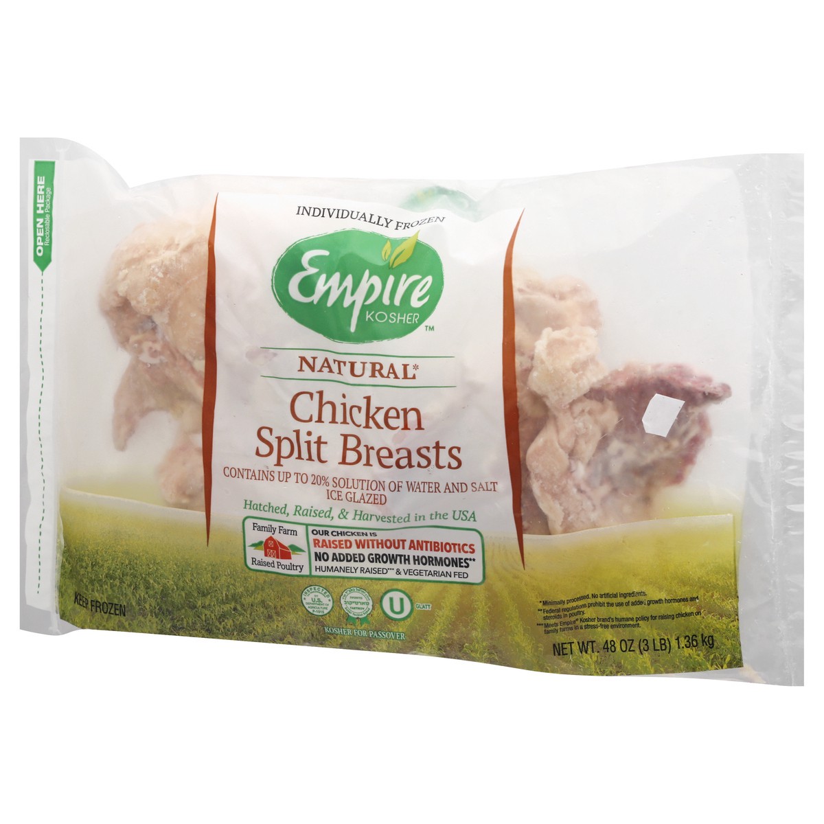 slide 9 of 13, Empire Kosher Split Chicken Breast Halves, 3 lb