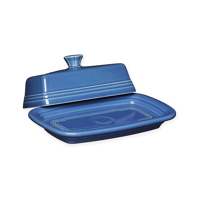 slide 1 of 3, Fiesta Extra-Large Covered Butter Dish - Lapis, 1 ct