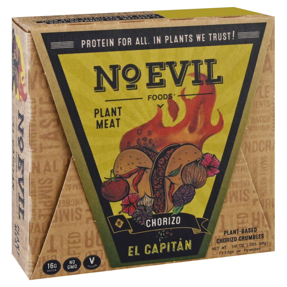 slide 8 of 12, No Evil Foods Plant-Based Crumbles Chorizo 10 oz, 10 oz