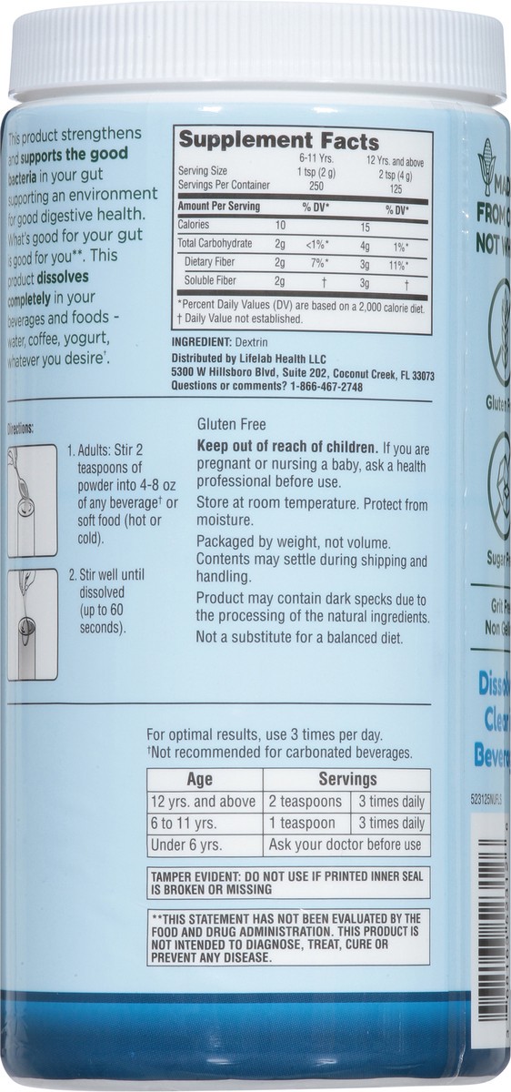 slide 4 of 9, NuFiber Prebiotic Fiber 17.6 oz, 17.6 oz