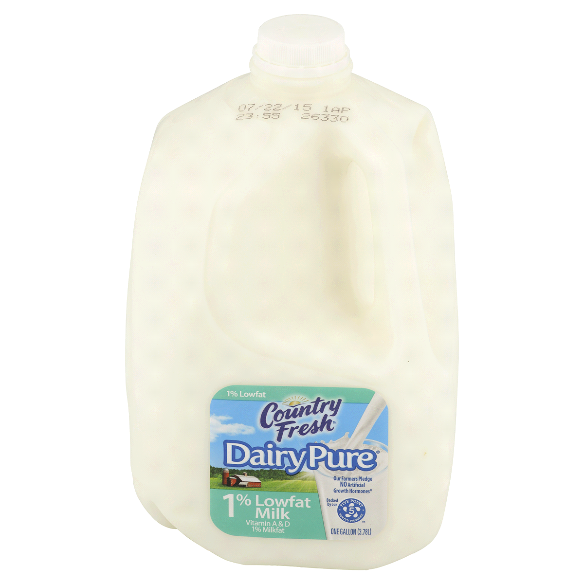 slide 1 of 3, Dairy Pure 1% Low Fat Milk, 1 gal