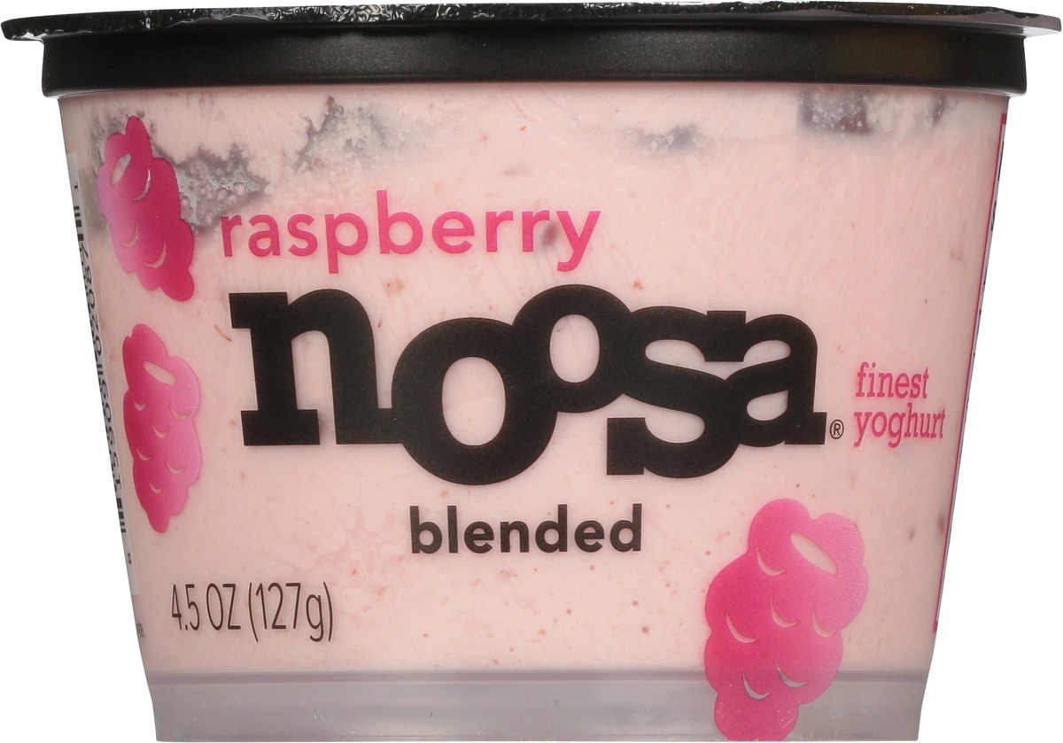 slide 7 of 9, noosa Yoghurt, Raspberry, 4.5 oz, Whole Milk Yogurt, Grade-A Pasteurized, Gluten Free, Probiotic, Made With the Finest Quality Ingredients, 6 oz