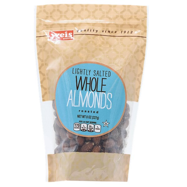 slide 1 of 1, Weis Quality Lightly Salted Almond, 8 oz