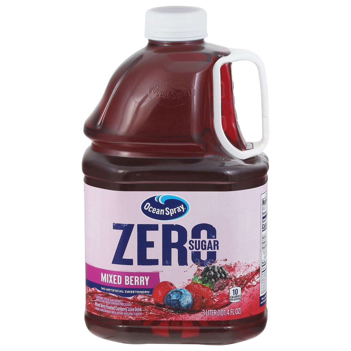 slide 12 of 14, Ocean Spray 3L ZERO Sugar Mixed Berry, 101.4 fl oz