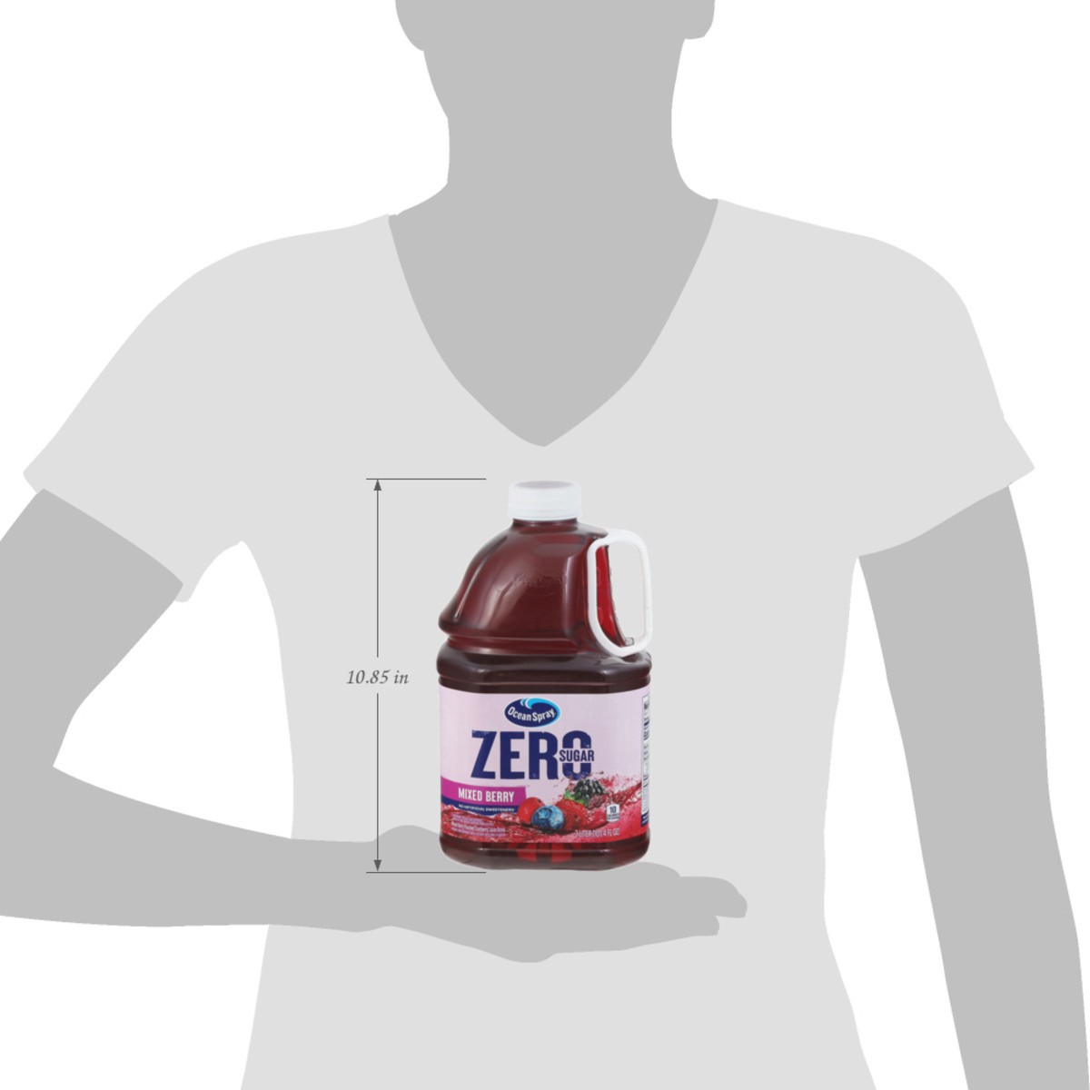 slide 5 of 14, Ocean Spray 3L ZERO Sugar Mixed Berry, 101.4 fl oz