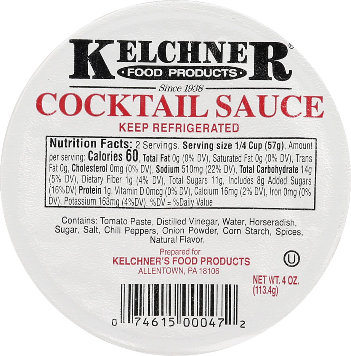 slide 7 of 8, Kelchner's Cocktail Sauce, 4 oz