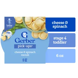 Gerber Toddler Food Cheese & Spinach Ravioli Pick-Ups