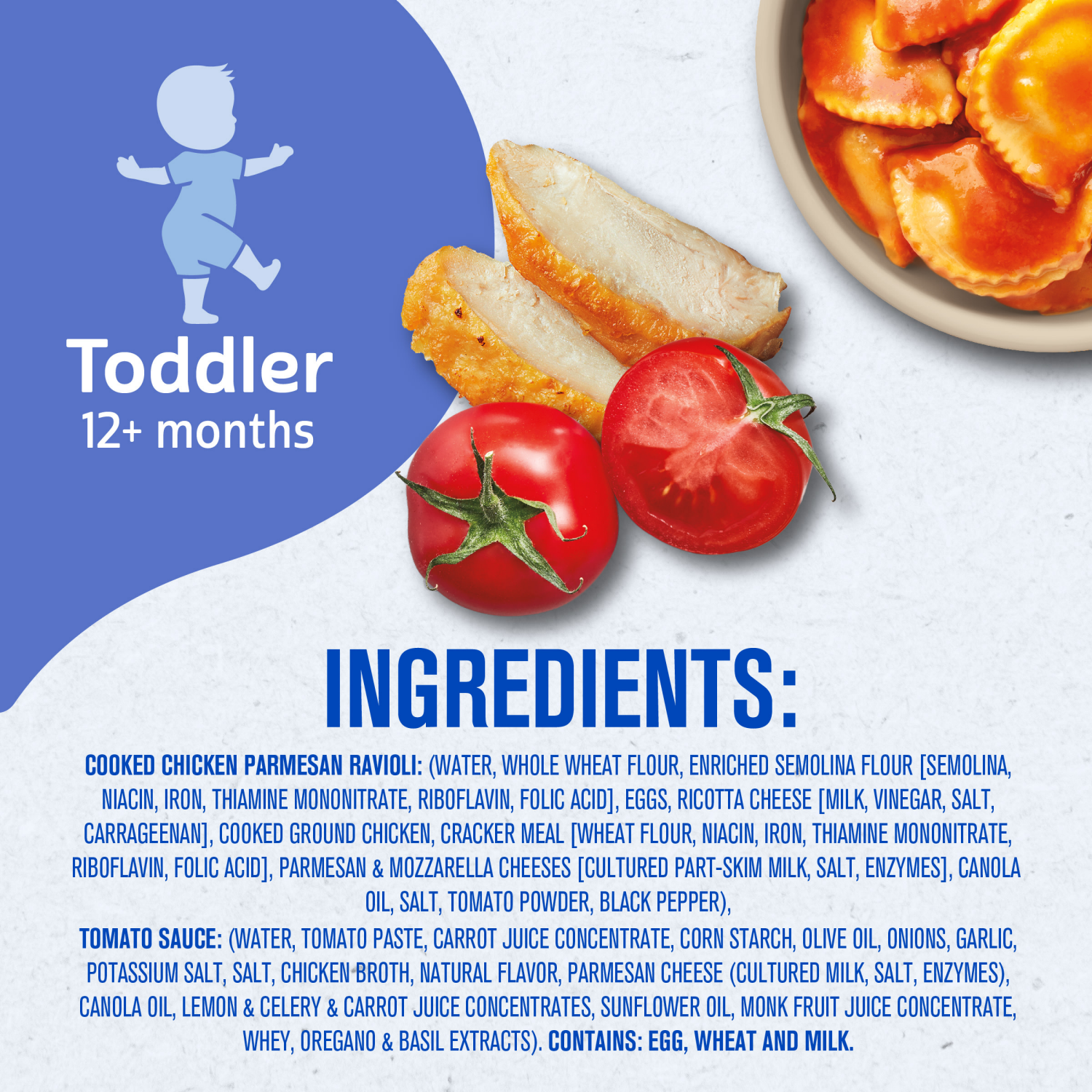 slide 3 of 8, Gerber Pick-Ups Mealtime for Toddler Chicken & Parmesan Cheese Ravioli 4.5 oz, 4.5 oz