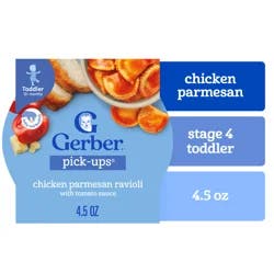 Gerber Pick-Ups Mealtime for Toddler Chicken & Parmesan Cheese Ravioli 4.5 oz