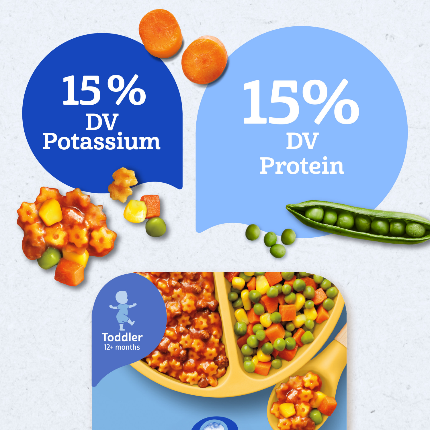 slide 7 of 8, Gerber Toddler Food, Pasta Stars in Meat Sauce, Mealtime for Toddler, 6.8 oz