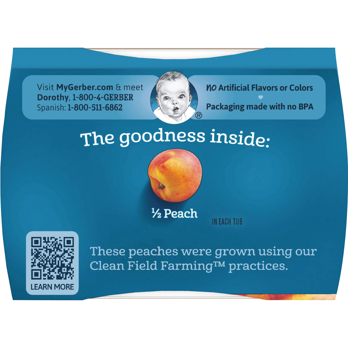 slide 3 of 4, Gerber 1st Foods Peaches Baby Food, 2 ct 2.5 oz