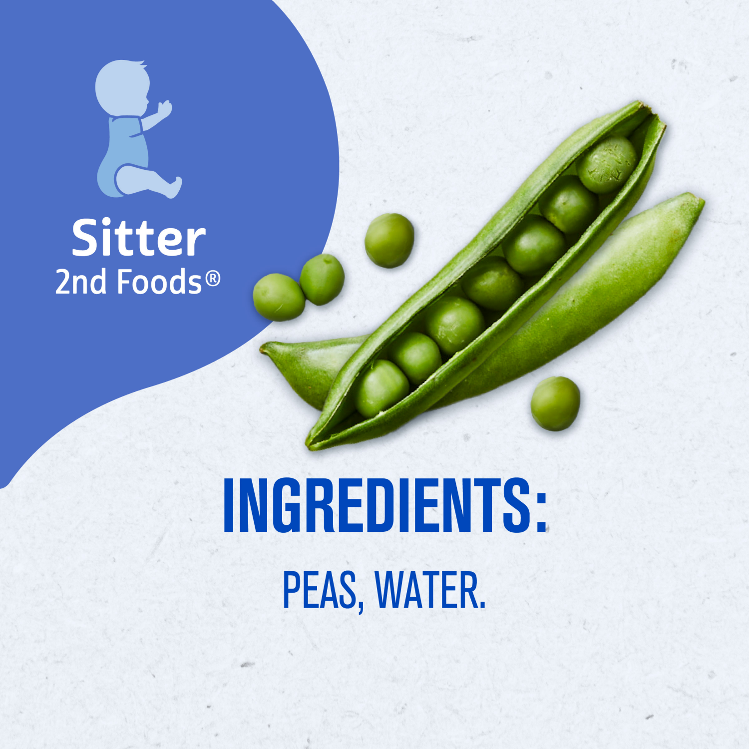 slide 3 of 8, Gerber 2nd Foods Natural for Baby Pea Baby Food, 4 oz. Tubs, 2 Count, 2 ct