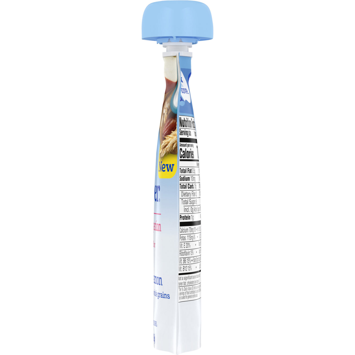 slide 5 of 8, GERBER Infant Puree Toddler Fruit Yogurt Grain Apple Cinnamon 3.5oz Pouch, 3.5 oz