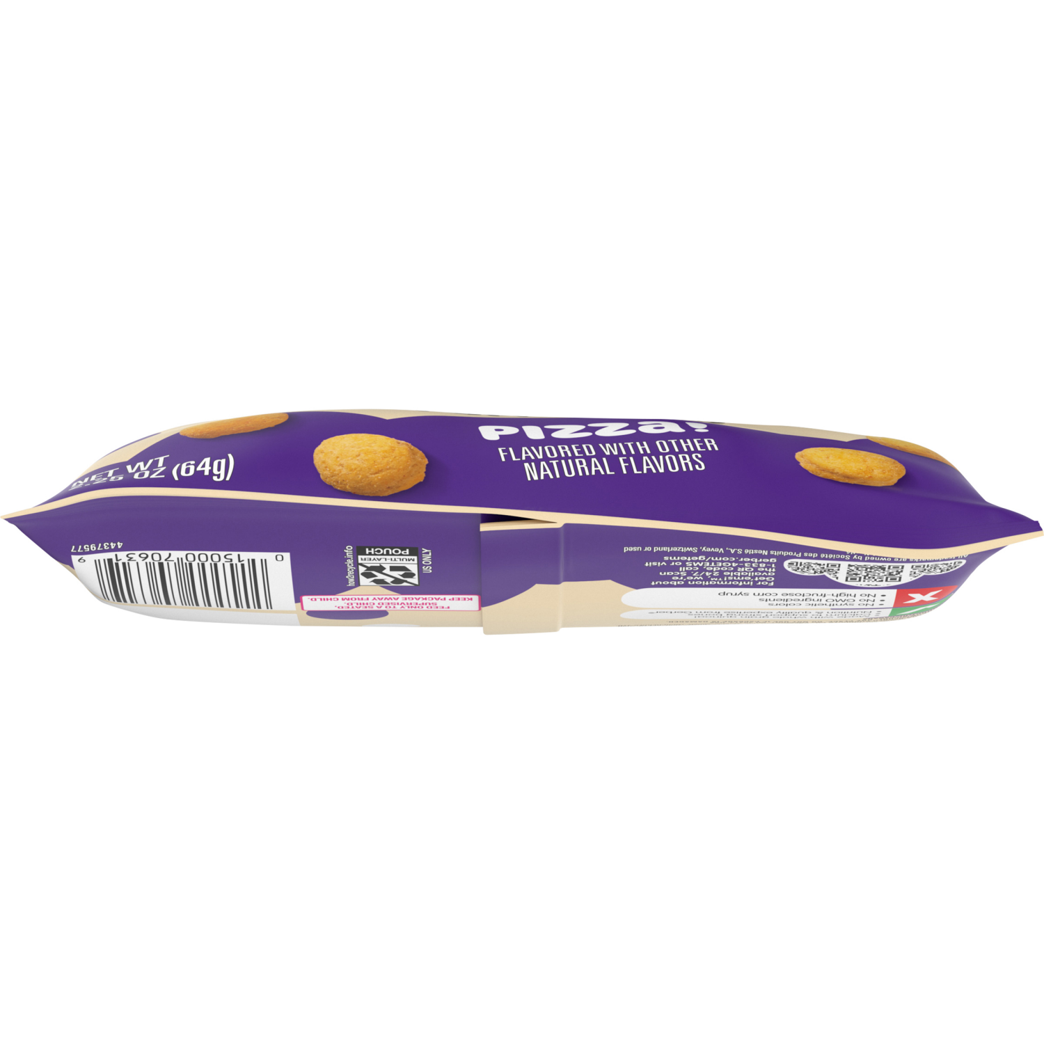 slide 3 of 8, Gerber Get'ems! from Gerber Pizza Roundos Puffs Snacks, Kids Snack Made with Whole Grain Quinoa, Calcium to Support Strong Bones, 2.25 oz