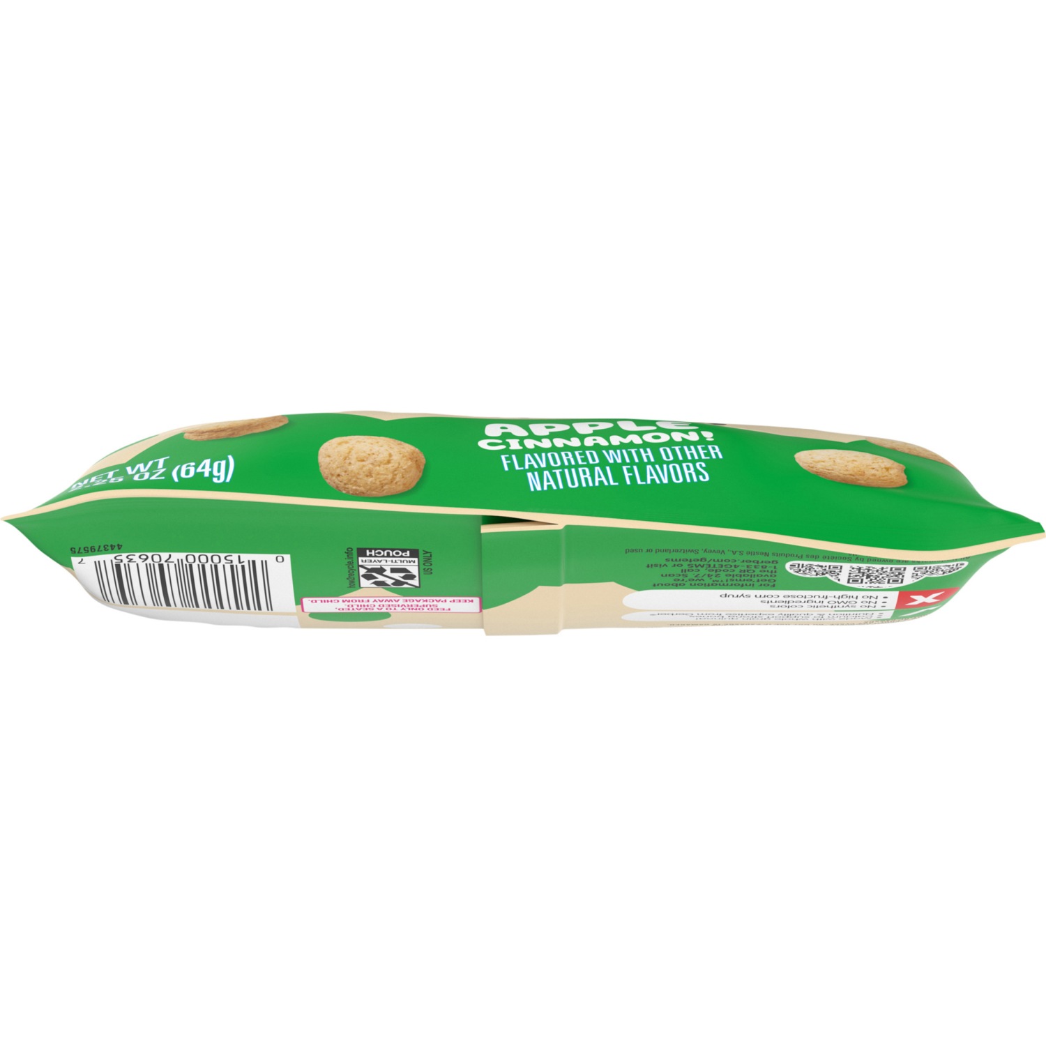 slide 3 of 8, Gerber Get'ems! from Gerber Apple Cinnamon Roundos Puffs Snacks, Kids Snack Made with Whole Grain Quinoa, Calcium to Support Strong Bones, 2.25 oz