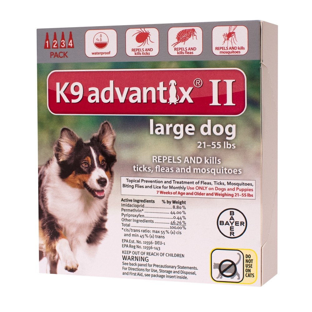 slide 1 of 3, K9 Advantix II Pet Insect Treatment for Dogs - L - 4ct, 0.084 fl oz