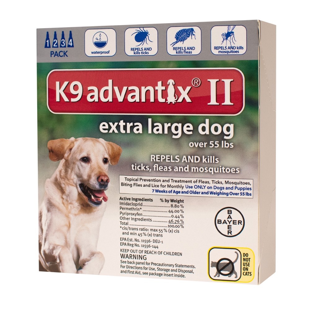 slide 1 of 3, K9 Advantix II Pet Insect Treatment for Dogs - XL - 4ct, 0.135 fl oz