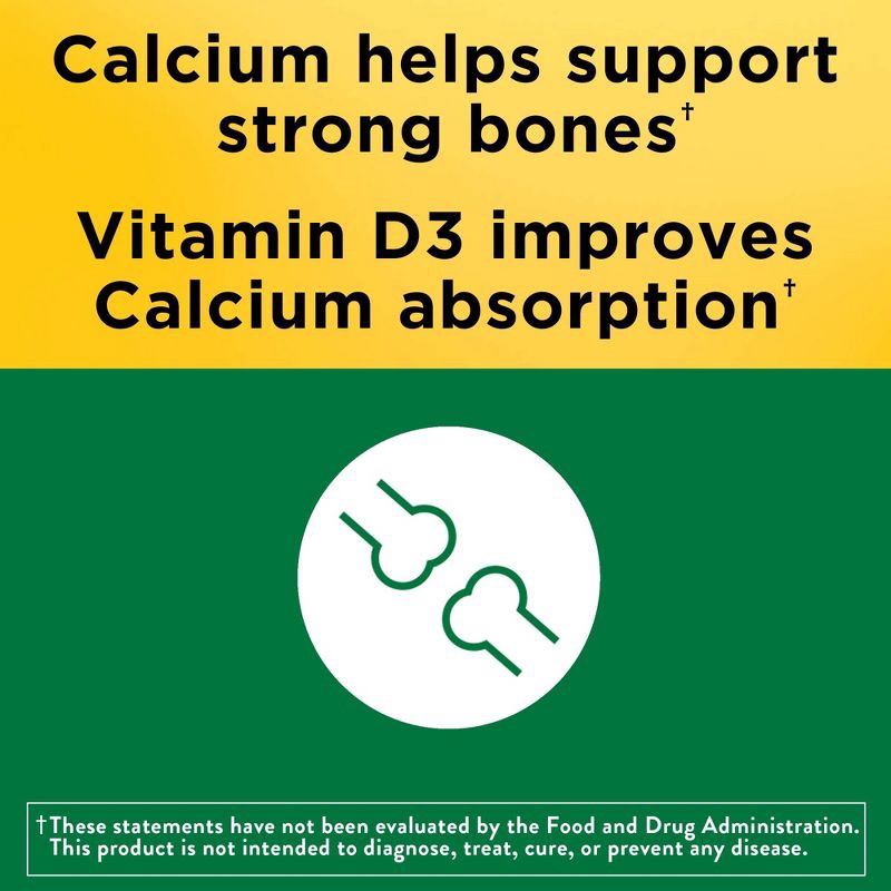 slide 5 of 10, Nature Made Calcium 500mg with Vitamin D3 for Bone Support Gummies - Fruit - 100ct, 100 ct; 500 mg