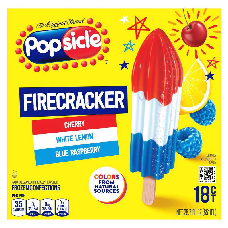 slide 2 of 8, The Original Brand Popsicle Firecrackers - 18pk/28.7 fl oz, 18 ct, 28.7 fl oz