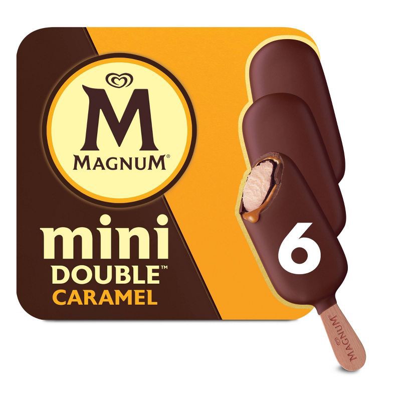 slide 1 of 8, Magnum Mini Ice Cream Bars Double Caramel - 6ct, 6 ct