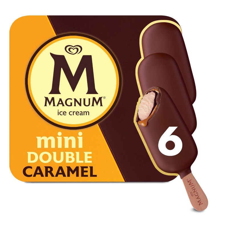 slide 1 of 8, Magnum Mini Ice Cream Bars Double Caramel - 6ct, 6 ct