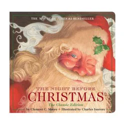 Simon & Schuster The Night Before Christmas - By Clement Clarke Moore ( Board Book )