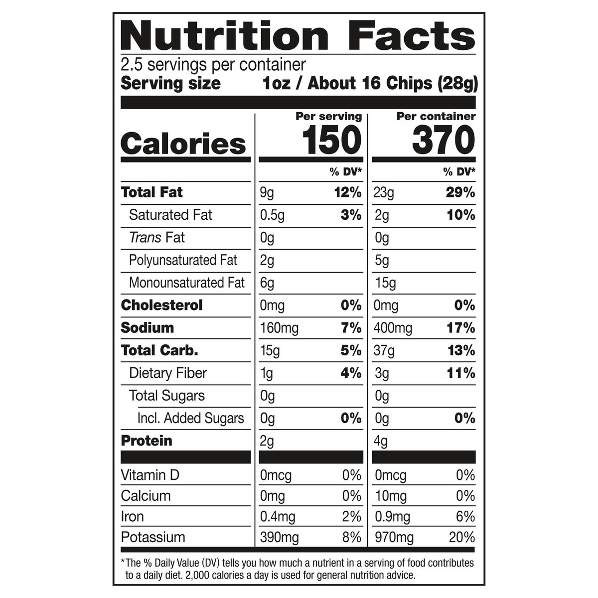 slide 5 of 11, Jays Original Potato Chips, 2.5 oz, 2.5 oz