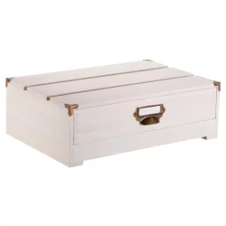 Monitor Stand, White Wood - Threshold