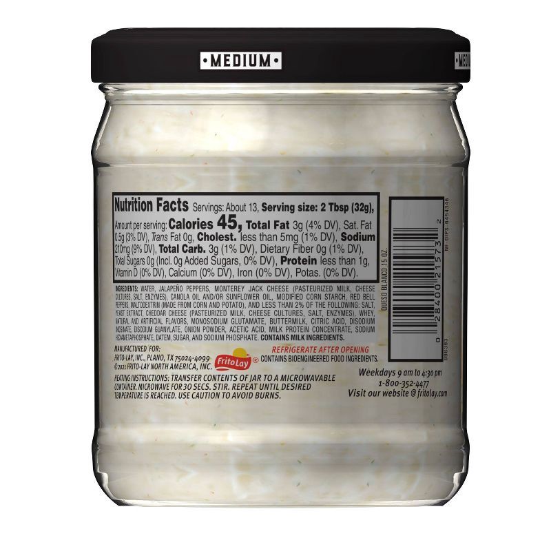 slide 2 of 7, Tostitos Queso Blanco Dip - 15oz, 15 oz