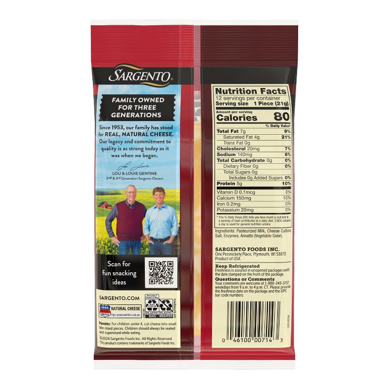 slide 3 of 9, Sargento Natural Colby-Jack Cheese Sticks - 9oz/12ct, 12 ct; 9 oz