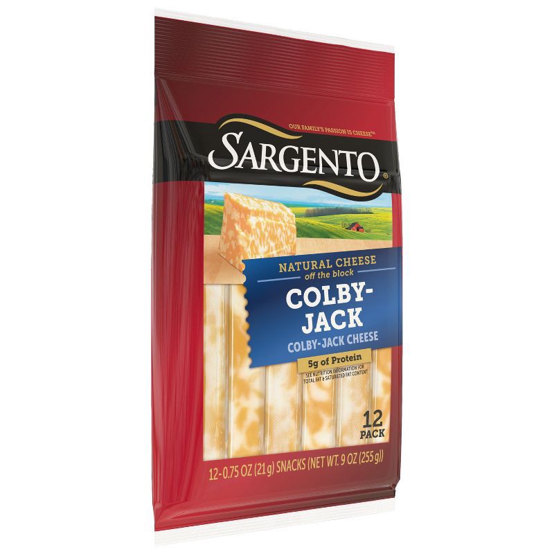 slide 4 of 9, Sargento Natural Colby-Jack Cheese Sticks - 9oz/12ct, 12 ct; 9 oz