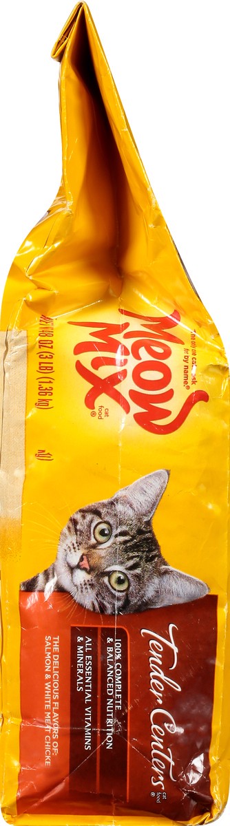 slide 2 of 9, Meow Mix Tender Centers Dry Cat Food, Salmon & White Meat Chicken Flavors, 3 Pound Bag, 3 lb