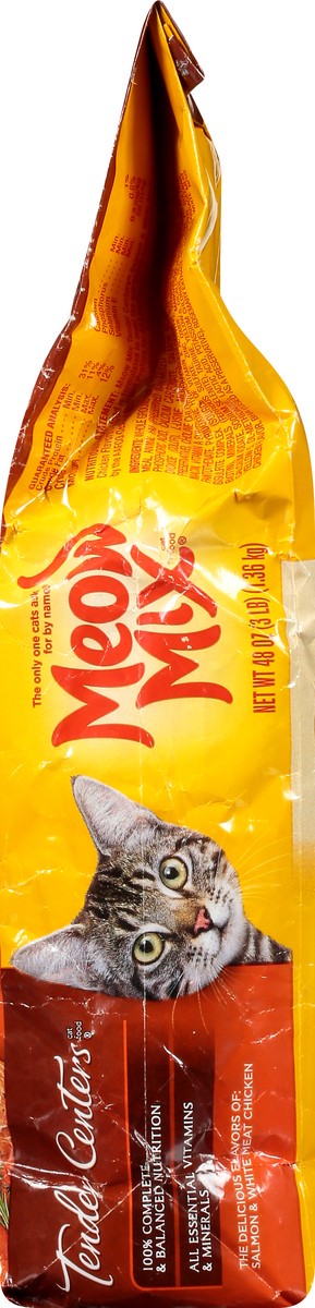 slide 9 of 9, Meow Mix Tender Centers Dry Cat Food, Salmon & White Meat Chicken Flavors, 3 Pound Bag, 3 lb