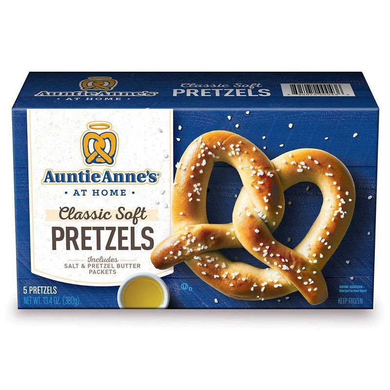 slide 1 of 3, Auntie Anne's Classic Soft Frozen Pretzels - 13.4oz/5ct, 13.4 oz, 5 ct