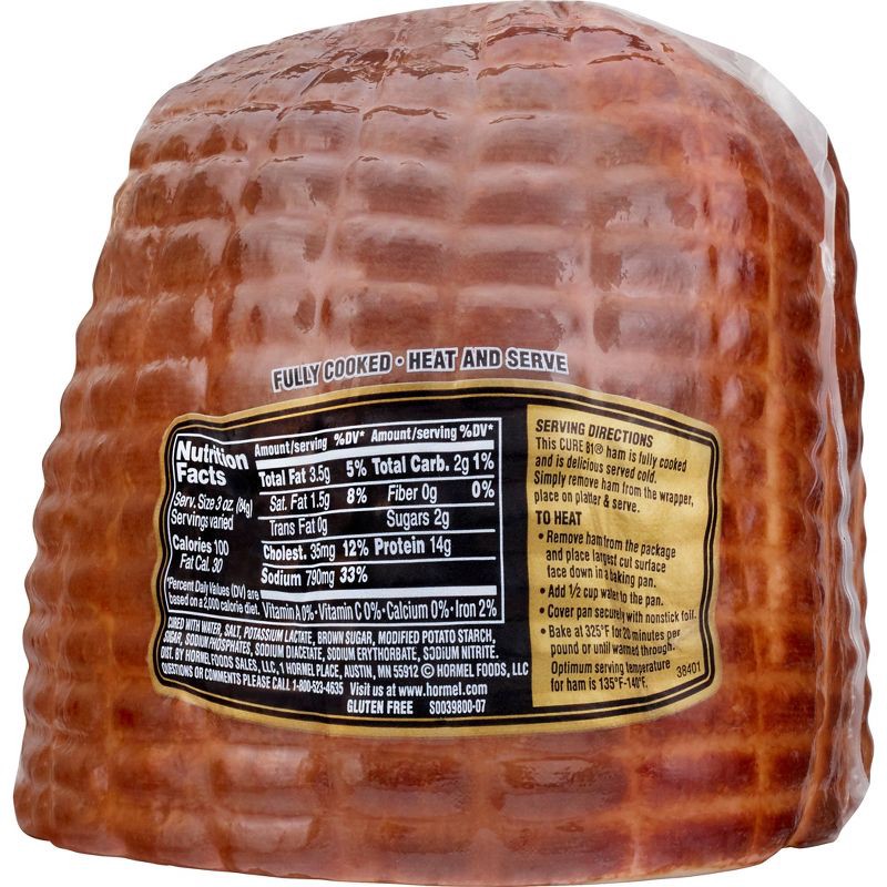 slide 3 of 6, Hormel Cure 81 Boneless Half Ham - 2-5.5lbs - price per lb, per lb