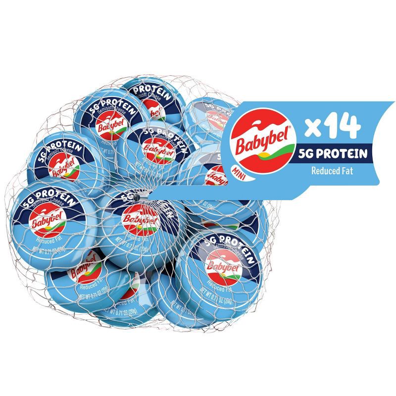 slide 1 of 7, Mini Babybel Reduced Fat Snack Cheese - 9.9oz/14ct, 9.9 oz, 14 ct