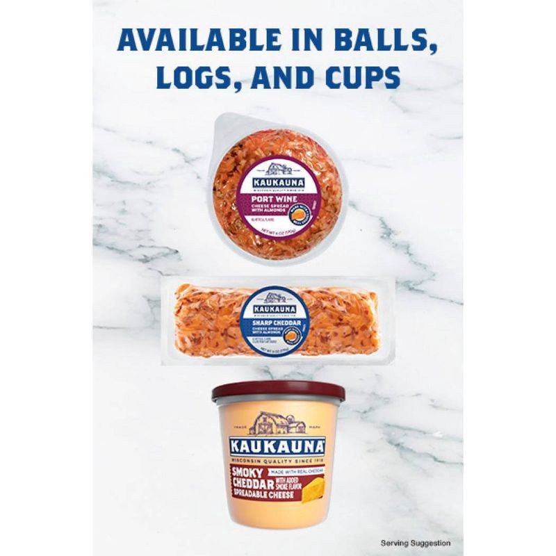 slide 3 of 5, Kaukauna Port Wine Spreadable Cheese - 6.5oz, 6.5 oz