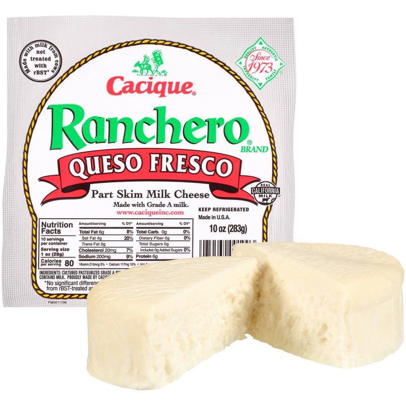 slide 2 of 4, Cacique Ranchero Queso Fresco Cheese - 10oz, 10 oz