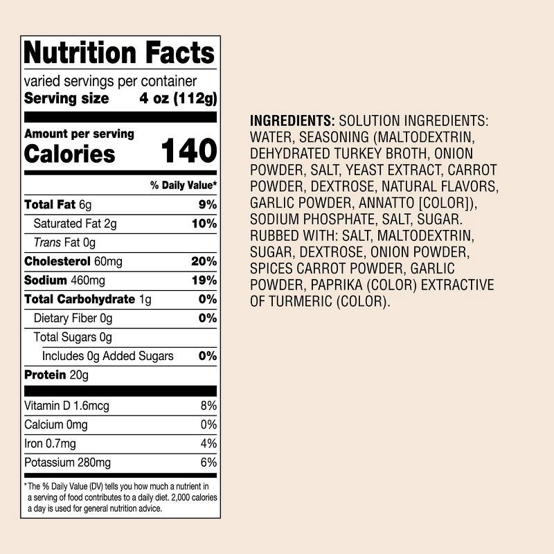 slide 5 of 5, Cook-in-Bag Homestyle Turkey - Frozen - 12lbs - Serves 8 - Good & Gather™, 12 lb