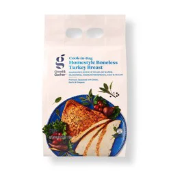 Cook-in-Bag Homestyle Boneless Turkey Breast - Frozen - 2.5lbs - Serves 5 - Good & Gather™