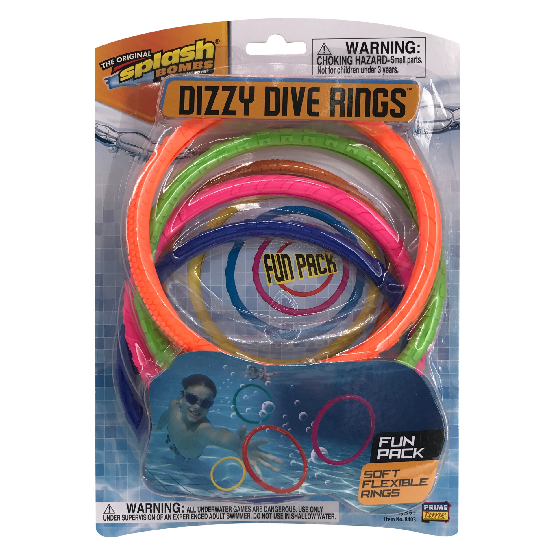 slide 1 of 3, Splash Bombs Dizzy Dive Rings, 1 ct