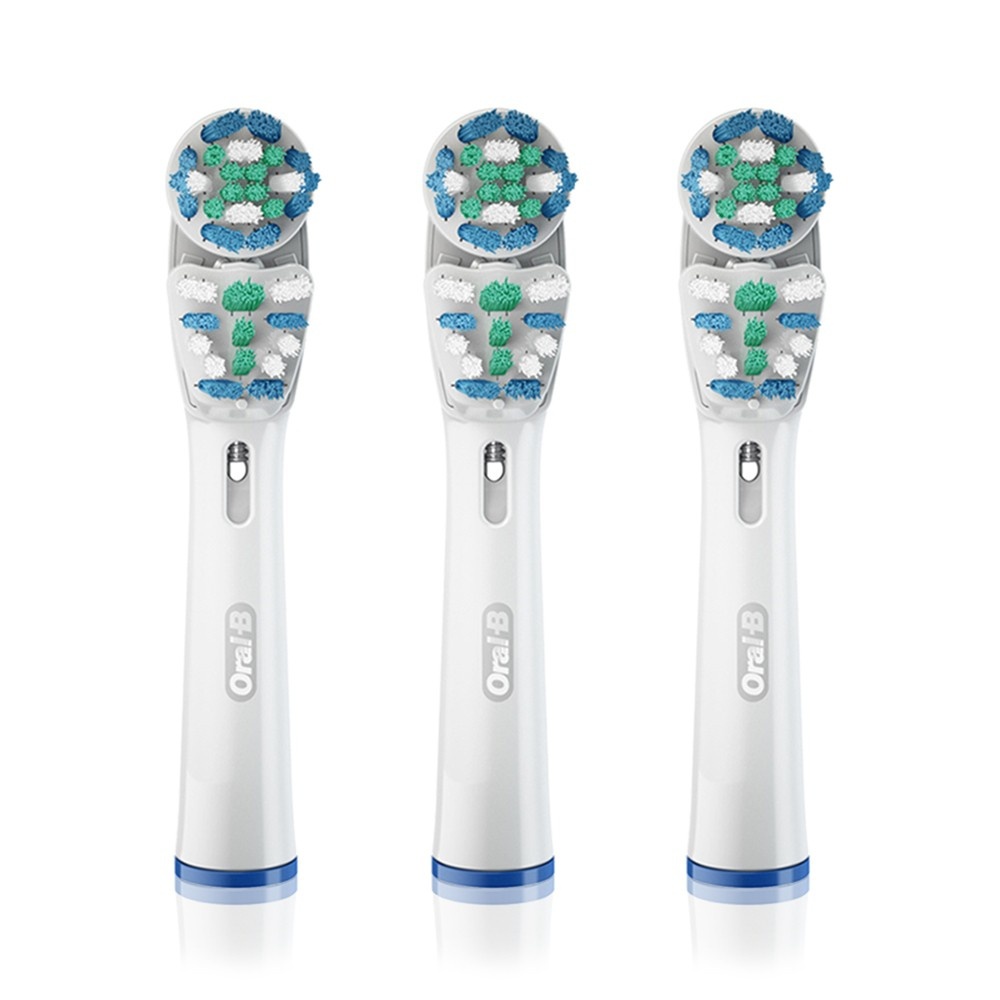 slide 6 of 8, Oral-B Dual Clean Replacement Electric Toothbrush Head, 3 ct