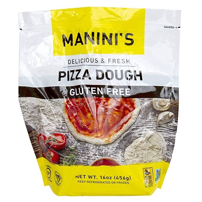 slide 1 of 1, Manini's Gluten Free Pizza Dough, 16 oz