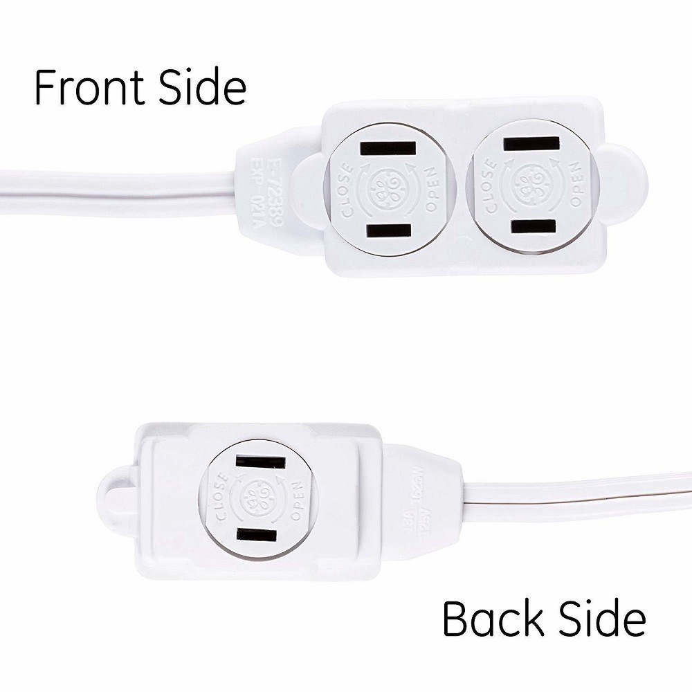 slide 2 of 7, General Electric GE 6' Power Pack Outlet Strip/3 Outlet Extension Cord Wall Adapter, 1 ct