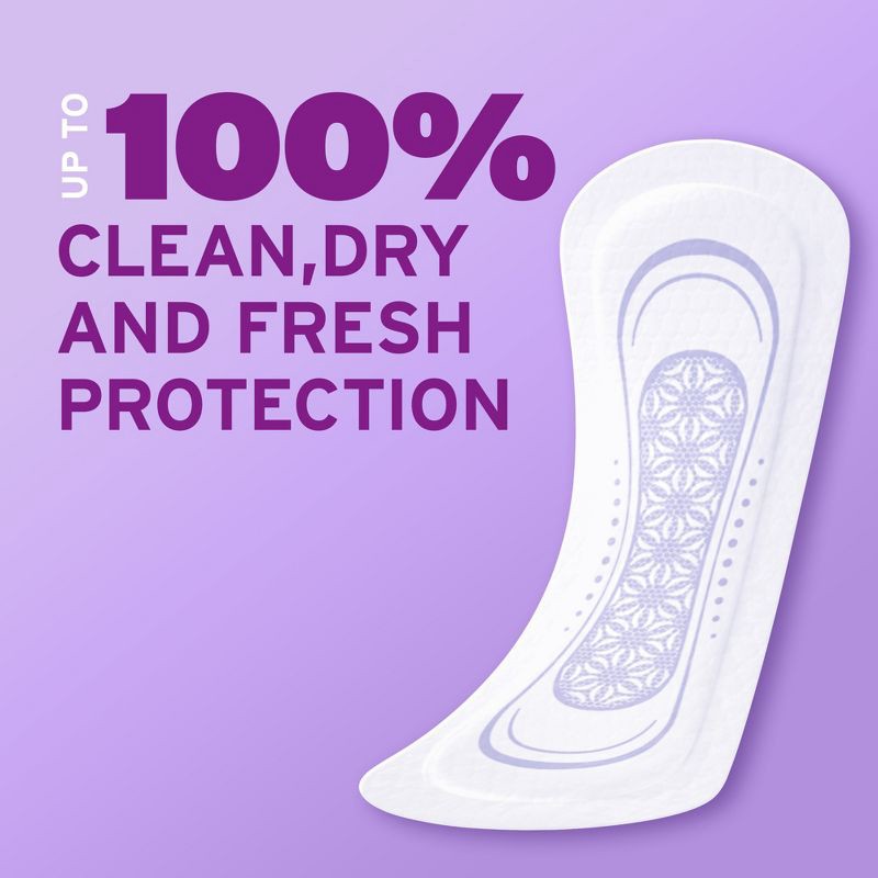 slide 8 of 8, Poise Daily Incontinence Microliners - Lightest Absorbency - 1 Drop - Regular - 54ct, 54 ct