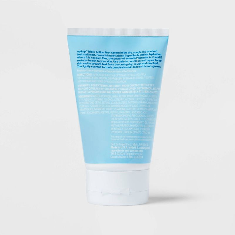 slide 3 of 3, Triple Action Foot Cream - 4oz - up&up™, 4 oz